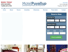 Tablet Screenshot of motelpuyallup.com